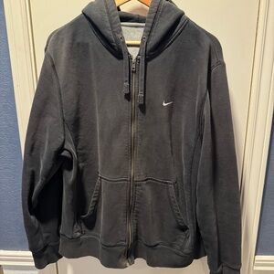 Nike Black and Gray Athletic Hoodie